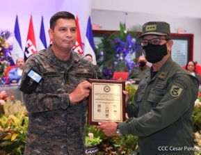Acto del 43 aniversario de la fundación de la Fuerza Aérea del Ejército de Nicaragua