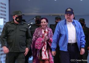 Acto del 43 aniversario de la fundación de la Fuerza Aérea del Ejército de Nicaragua