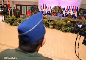 Acto del 43 aniversario de la fundación de la Fuerza Aérea del Ejército de Nicaragua