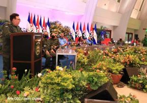 Acto del 43 aniversario de la fundación de la Fuerza Aérea del Ejército de Nicaragua