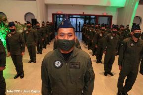 Acto del 43 aniversario de la fundación de la Fuerza Aérea del Ejército de Nicaragua