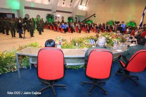 Acto del 43 aniversario de la fundación de la Fuerza Aérea del Ejército de Nicaragua