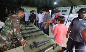Inauguración de la Exposición Estática del Ejército de Nicaragua