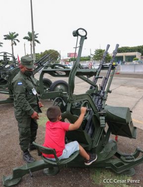 Inauguración de la Exposición Estática del Ejército de Nicaragua