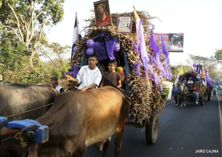 Carretas Peregrinas inician recorrido hacia el santuario de Jesús del Rescate