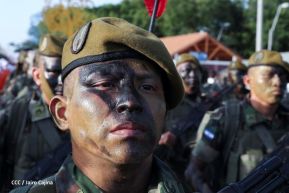 Desfile Militar “Pueblo Ejército” en saludo al 43 aniversario de fundación del Ejército de Nicaragua