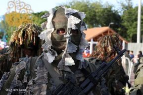 Desfile Militar “Pueblo Ejército” en saludo al 43 aniversario de fundación del Ejército de Nicaragua