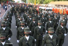 Desfile Militar “Pueblo Ejército” en saludo al 43 aniversario de fundación del Ejército de Nicaragua
