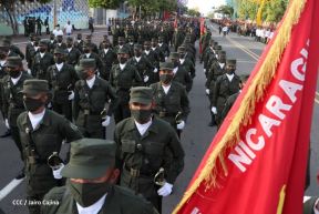 Desfile Militar “Pueblo Ejército” en saludo al 43 aniversario de fundación del Ejército de Nicaragua