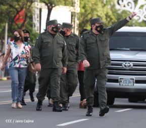 Desfile Militar “Pueblo Ejército” en saludo al 43 aniversario de fundación del Ejército de Nicaragua