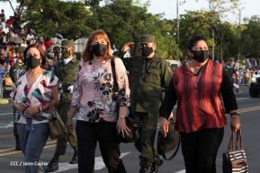 Desfile Militar “Pueblo Ejército” en saludo al 43 aniversario de fundación del Ejército de Nicaragua