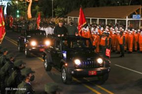 Desfile Militar “Pueblo Ejército” en saludo al 43 aniversario de fundación del Ejército de Nicaragua