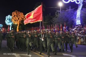 Desfile Militar “Pueblo Ejército” en saludo al 43 aniversario de fundación del Ejército de Nicaragua
