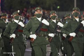 Desfile Militar “Pueblo Ejército” en saludo al 43 aniversario de fundación del Ejército de Nicaragua