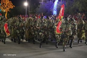 Desfile Militar “Pueblo Ejército” en saludo al 43 aniversario de fundación del Ejército de Nicaragua