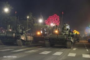 Desfile Militar “Pueblo Ejército” en saludo al 43 aniversario de fundación del Ejército de Nicaragua