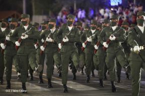 Desfile Militar “Pueblo Ejército” en saludo al 43 aniversario de fundación del Ejército de Nicaragua