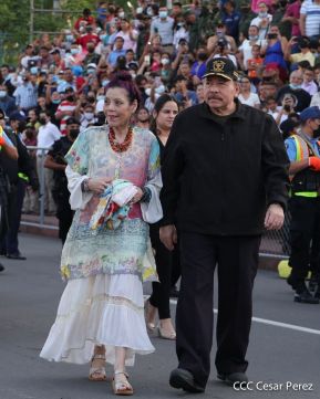 Desfile Militar “Pueblo Ejército” en saludo al 43 aniversario de fundación del Ejército de Nicaragua