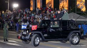 Desfile Militar “Pueblo Ejército” en saludo al 43 aniversario de fundación del Ejército de Nicaragua