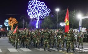 Desfile Militar “Pueblo Ejército” en saludo al 43 aniversario de fundación del Ejército de Nicaragua
