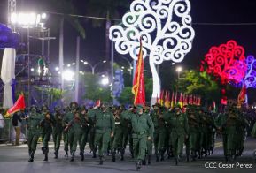Desfile Militar “Pueblo Ejército” en saludo al 43 aniversario de fundación del Ejército de Nicaragua