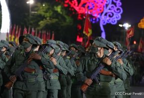 Desfile Militar “Pueblo Ejército” en saludo al 43 aniversario de fundación del Ejército de Nicaragua