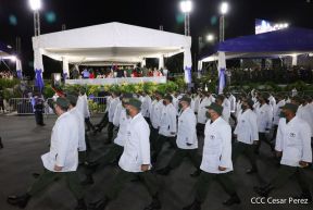 Desfile Militar “Pueblo Ejército” en saludo al 43 aniversario de fundación del Ejército de Nicaragua