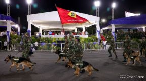 Desfile Militar “Pueblo Ejército” en saludo al 43 aniversario de fundación del Ejército de Nicaragua