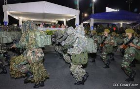 Desfile Militar “Pueblo Ejército” en saludo al 43 aniversario de fundación del Ejército de Nicaragua