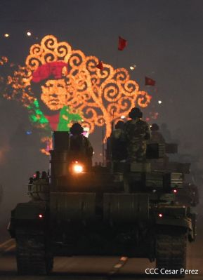 Desfile Militar “Pueblo Ejército” en saludo al 43 aniversario de fundación del Ejército de Nicaragua