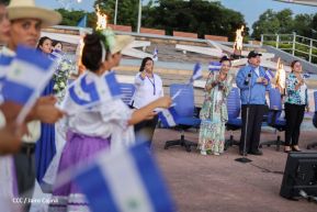 Acto de Recibimiento de la Antorcha de la Libertad y la Hermandad Centroamericana