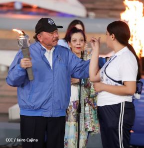 Acto de Recibimiento de la Antorcha de la Libertad y la Hermandad Centroamericana