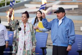 Acto de Recibimiento de la Antorcha de la Libertad y la Hermandad Centroamericana