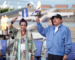 Acto de Recibimiento de la Antorcha de la Libertad y la Hermandad Centroamericana