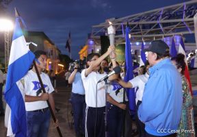Acto de Recibimiento de la Antorcha de la Libertad y la Hermandad Centroamericana