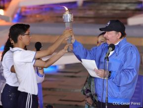 Acto de Recibimiento de la Antorcha de la Libertad y la Hermandad Centroamericana