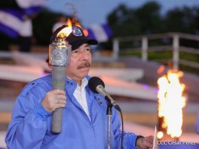 Acto de Recibimiento de la Antorcha de la Libertad y la Hermandad Centroamericana