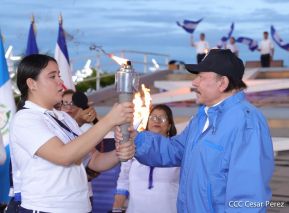 Acto de Recibimiento de la Antorcha de la Libertad y la Hermandad Centroamericana