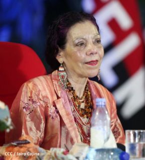 Presidente Daniel Ortega y Vicepresidenta Rosario Murillo presidieron acto del 43 Aniversario de la Policía Nacional