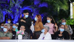 Presidente Daniel Ortega y Vicepresidenta Rosario Murillo presidieron acto del 43 Aniversario de la Policía Nacional