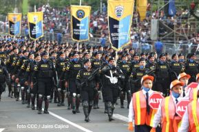 Desfile Policial "En Fuerzas de Victorias" desde la Avenida de Bolívar a Chávez