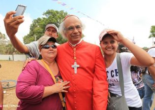 Carretas peregrinas llegan a Popoyuapa en un ambiente de fe y devoción