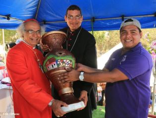 Carretas peregrinas llegan a Popoyuapa en un ambiente de fe y devoción