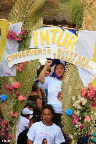 Carretas peregrinas llegan a Popoyuapa en un ambiente de fe y devoción