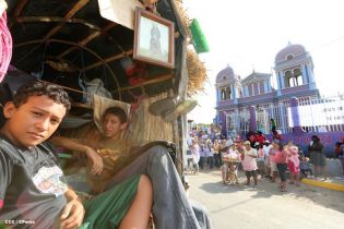 Carretas peregrinas llegan a Popoyuapa en un ambiente de fe y devoción