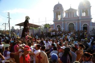 Carretas peregrinas llegan a Popoyuapa en un ambiente de fe y devoción