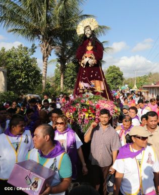 Carretas peregrinas llegan a Popoyuapa en un ambiente de fe y devoción