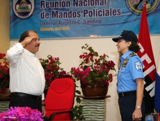 Presidente Daniel y Compañera Rosario clausuran XXIII Reunión de mandos de la Policía Nacional
