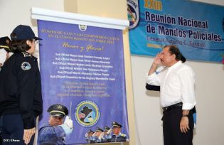 Presidente Daniel y Compañera Rosario clausuran XXIII Reunión de mandos de la Policía Nacional