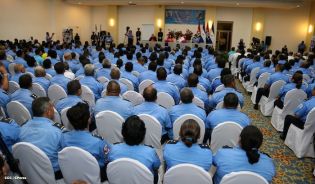 Presidente Daniel y Compañera Rosario clausuran XXIII Reunión de mandos de la Policía Nacional